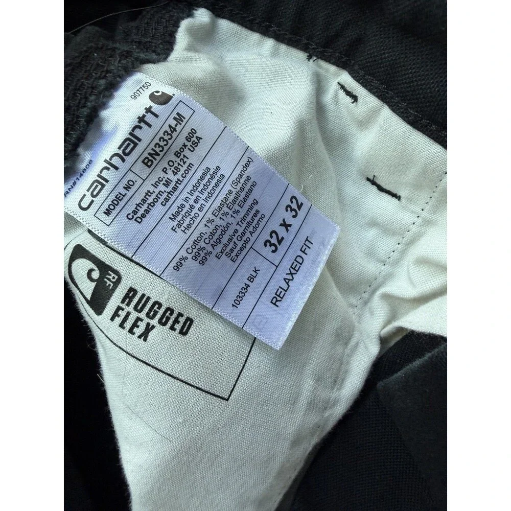 Tie Dyed Black Denim Size 32 X 32 Custom Carhartt Duck Jeans 1 Of 1 Streetwear